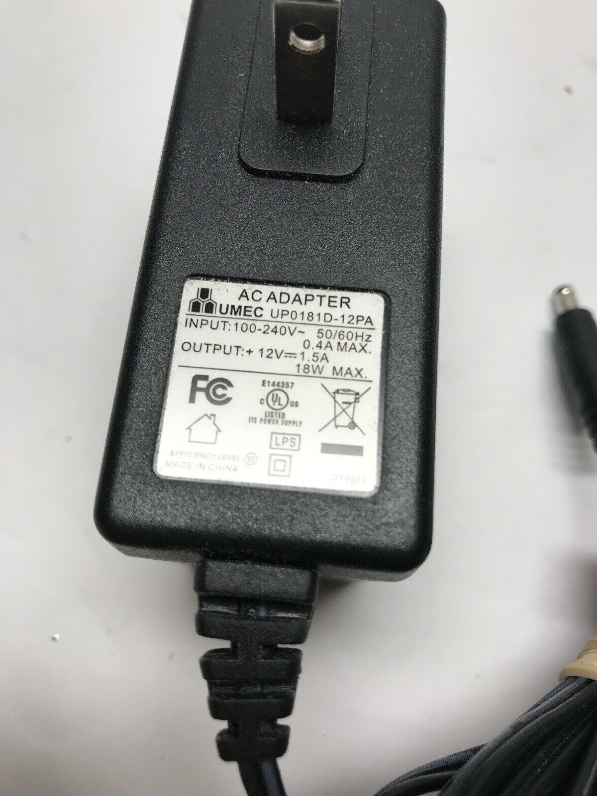 New UMEC UP0181D-12PA Power Supply Adapter FOR Centurylink Zyxel C1100Z